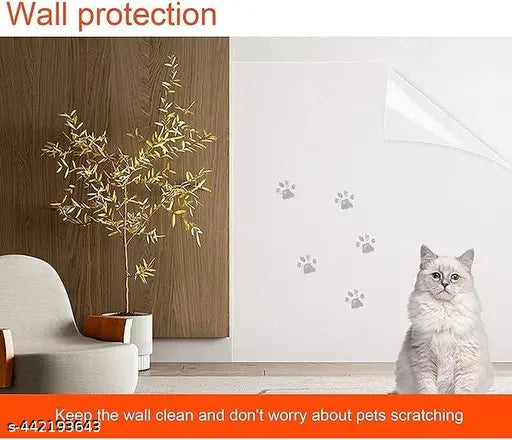 elf-Adhesive Vinyl Oil Proof Waterproof Heat Resistant Wallpaper, Peel and Stick Contact Paper, Stain-Resistant and Removable Paper for Home and Kitchen (2 M Transparent GG)