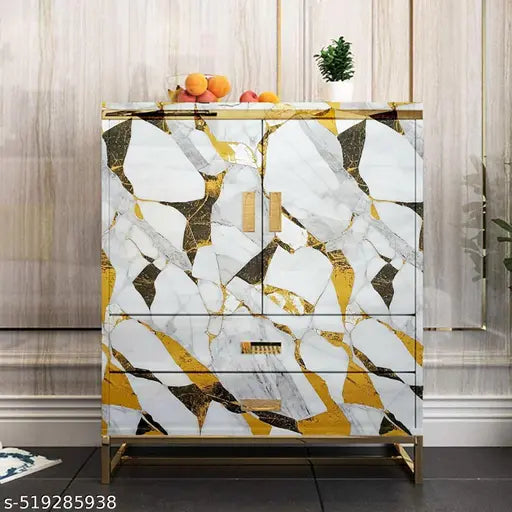 Wall Stickers DIY Wallpaper Vinyl Marble Wallpaper Peel and Stick Waterproof Wallpaper for Home Kitchen Countertop Cabinet Oil Proof Kitchen (pack of 1, Size:60*200 cm)