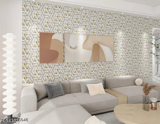 GVShoppe™ Ferris Wheel Beige 200x45cm – Self Adhesive, Waterproof, Peel & Stick Wall Décor