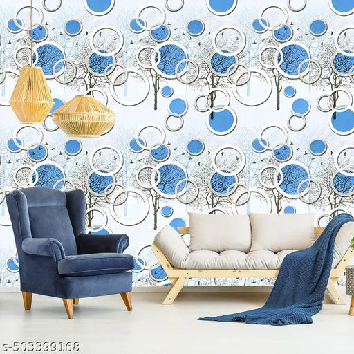RUZAN Wall Décor 45x200 Cm(10 Sq Ft) - Wall Sticker Wallpaper For Home, Self Adhesive Wallpaper For Bedroom - No Contractor Needed {DIY}