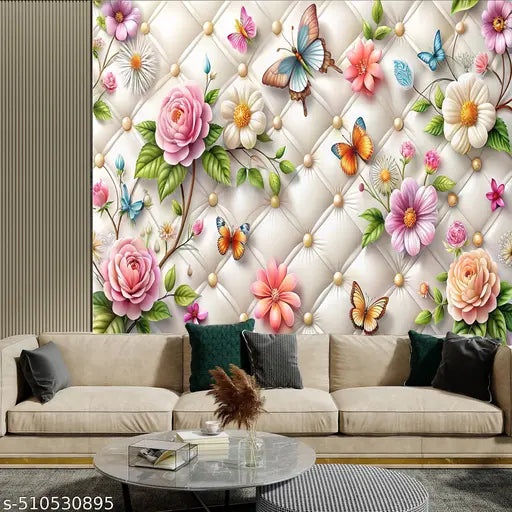 Elite Wallpaper ( Buy 1 Get 2 ) PACK OF 3 Wallpaper For wall decoration Waterproof wall stickers Wallpaper Pack Of Wallpaper for room decor wallpaper for bedroom wall flower design wallpaper