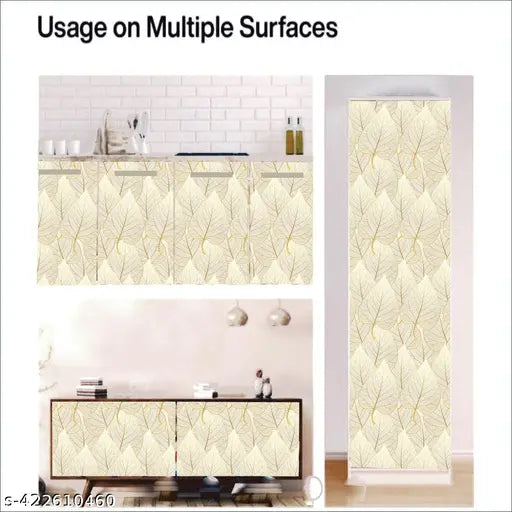 Heaven Craft - Sticker Wallpaper Designer Sticker Wallpaper for Home Wall Paper for Bathroom Design Self Adhesive Waterproof Removable wall paper Roll Oil Proof Kitchen Countertop Cabinet Furniture Laptop (300x40)