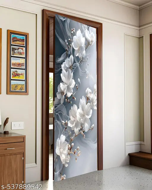 Self Adhesive Door Sticker Wallpaper for Door, Almirah, Table, Ac, Fridge (Size 30x78 inchs)