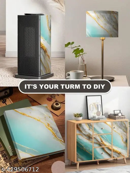 SKY GOLD Marble Wallpaper for Walls Kitchen Marble Wallpaper for Kitchen Wallpaper Oil Proof and Waterproof Wall Papers Water Proof Kitchen Marble Wallpaper (Size 60 * 200 Cm)