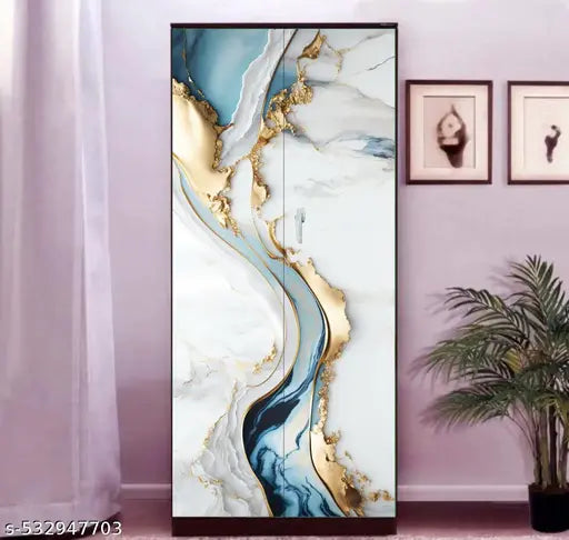 Almirah Wallpaper Sticker for Home | Bedroom | Living Room | Dining Room | Hall | Office etc. (Size: 34”x72”)