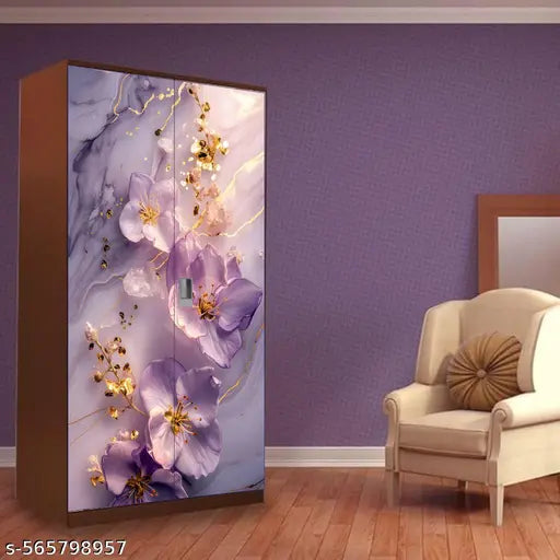 Almirah Wallpaper Sticker for Home | Wall | Bedroom | Living Room | Dining Room | Hall | Office etc. (Size: 34x72)