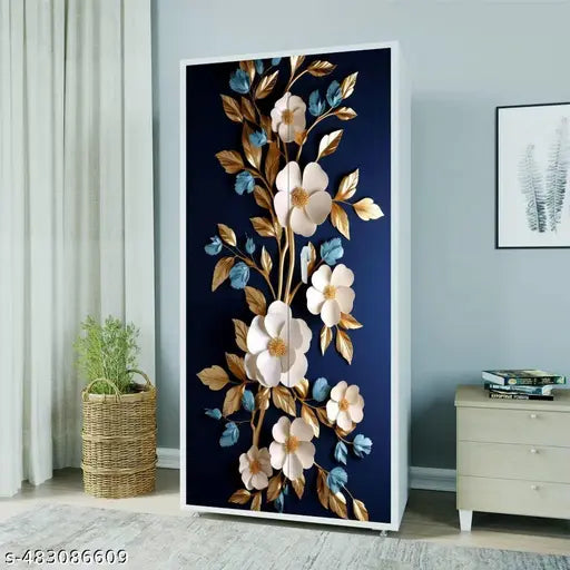 Almirah Wallpaper Sticker for Home | Bedroom | Living Room | Dining Room | Hall | Office etc. (Size: 34”x72”)