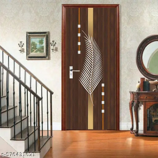Home & Kitchen Decorative Door Wallpaper Sticker | Self-Adhesive Door Sticker Wallpaper for Door | Door Wallpaper Sticker for Kitchen Cabinets, Almirah, Plastic & Wooden Tabletop, Wardrobe, Fridge, Window, Decorative Wallpaper (Size:30x78 inch)