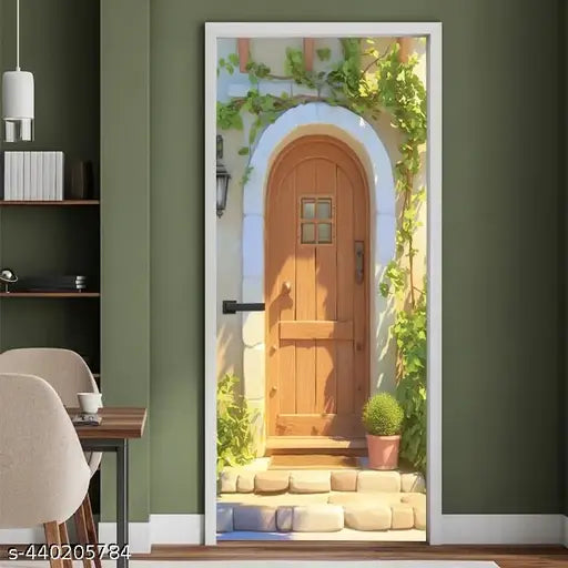 RK DECOR Sticker Wallpaper for Door, Almirah, Table, Ac, Fridge Self Adhesive (Size 30x78 inches) Design1