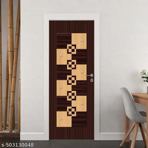 PRINTWAVE Door Sticker Wallpaper for Door, Almirah, Table, Ac, Fridge (Size 30x78 inchs)