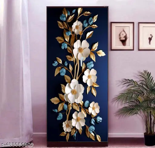 Almirah Wallpaper Sticker for Home | Bedroom | Living Room | Dining Room | Hall | Office etc. (Size: 34”x72”)