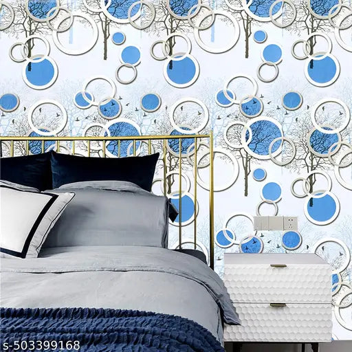 RUZAN Wall Décor 45x200 Cm(10 Sq Ft) - Wall Sticker Wallpaper For Home, Self Adhesive Wallpaper For Bedroom - No Contractor Needed {DIY}
