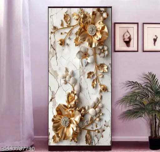 Almirah Wallpaper Sticker for Home | Wall | Bedroom | Living Room | Dining Room | Hall | Office etc. (Size: 34”x72”)