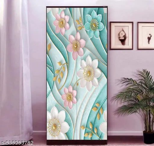 Almirah Wallpaper Sticker for Home | Wall | Bedroom | Living Room | Dining Room | Hall | Office etc. (Size: 34”x72”)