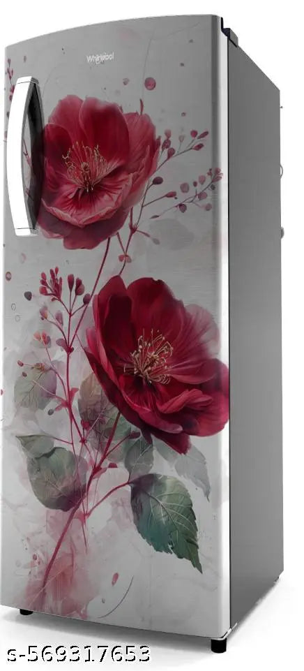 SINGLE DOOE FRIDGE WALLPAPER- Self Adhesive fridge Sticker wallpaper Roll Size- 24 inch x 49Inch)