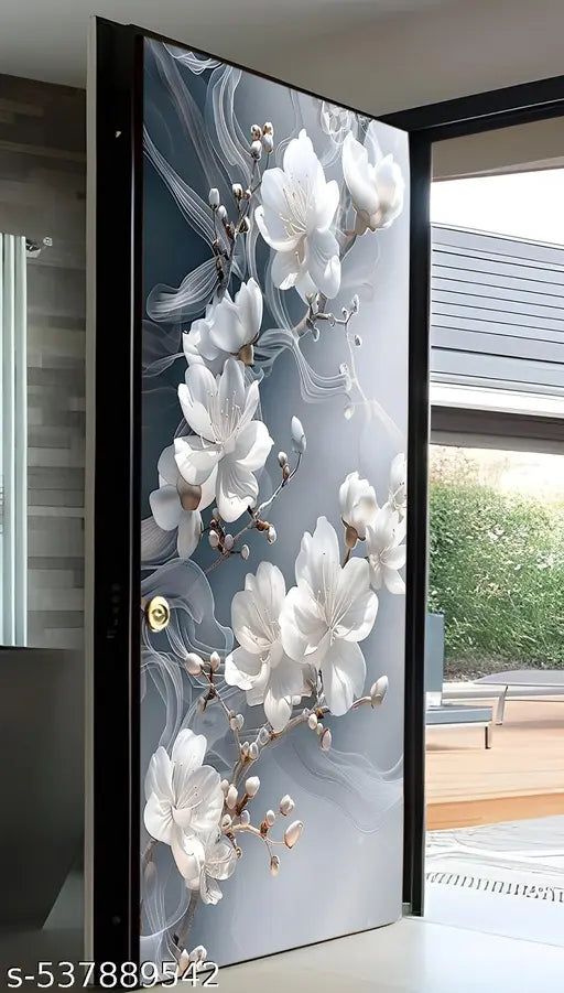 Self Adhesive Door Sticker Wallpaper for Door, Almirah, Table, Ac, Fridge (Size 30x78 inchs)