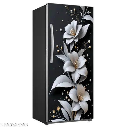 SD PRINTING HUB Fridge Single Door Wallpaper Sticker For Refrigerator (Size 24x49 inch)