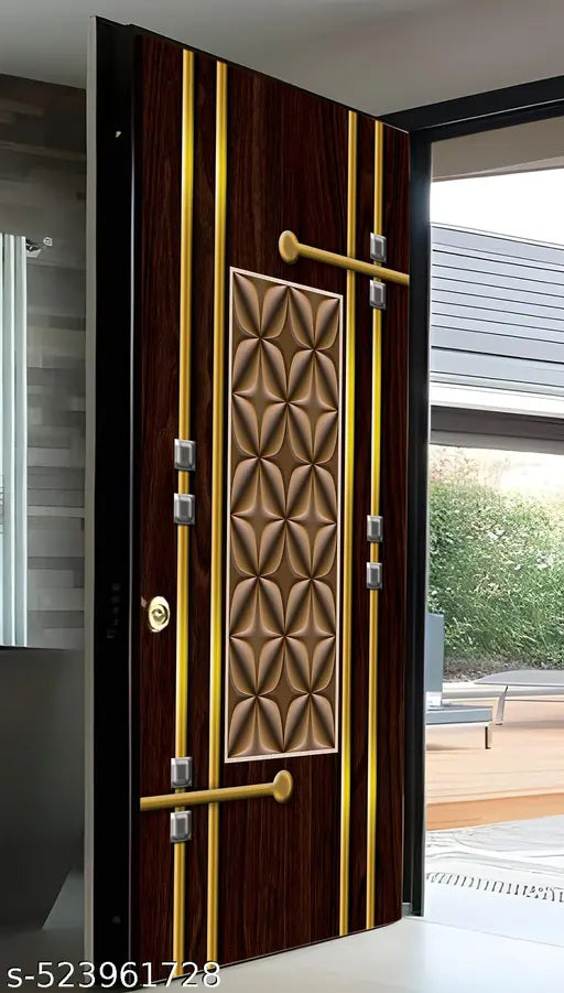 Self Adhesive Door Sticker Wallpaper for Door, Almirah, Table, Ac, Fridge (Size 30x78 inchs)