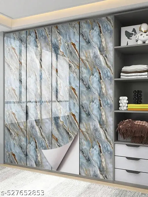 Wallpaper for Oil Proof Waterproof Kitchen countertop Paper Wallpaper Peel and Stick Self-Adhesive Removable Contact Paper (Size : 60*200 cm)