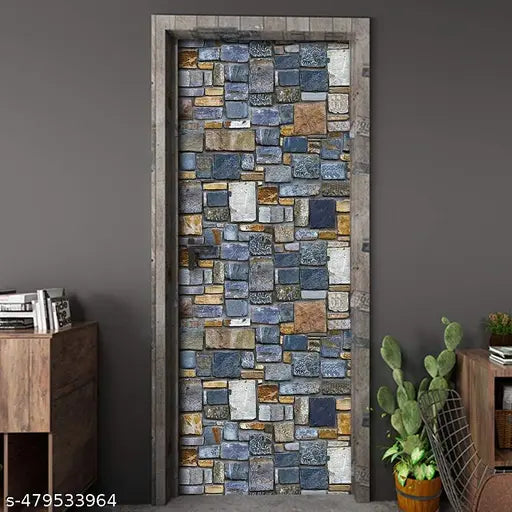 Self Adhesive Wallpaper (45 x 200cm) Waterproof Plank Nautical Home Office, Furniture, Door, Wardrobe, Kids Room, Decoration, DIY Self Adhesive, and Decorative Wallpaper , wall sticker for hall, wall stickers for bedroom walls, and latest stickers for bedroom walls.