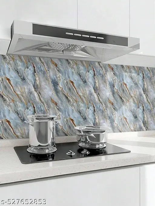 Wallpaper for Oil Proof Waterproof Kitchen countertop Paper Wallpaper Peel and Stick Self-Adhesive Removable Contact Paper (Size : 60*200 cm)