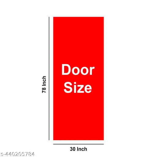 RK DECOR Sticker Wallpaper for Door, Almirah, Table, Ac, Fridge Self Adhesive (Size 30x78 inches) Design1