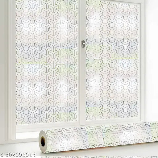 (41x153)CM Y- Design Window Films Privacy Glass Film Self Adhesive Decorative Film for Bathroom\/Door Window\/Heat Control\/Sidelight\/Anti UV Control Stickers