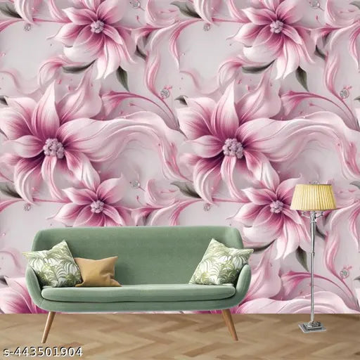 SRK_ Pack of 4Pcs (Size - 105 X 45Cm) Self Adhesive Wallpaper for Living Room Bed Room Kitchen Hall Peel and Stick Vinyl Wallpaper