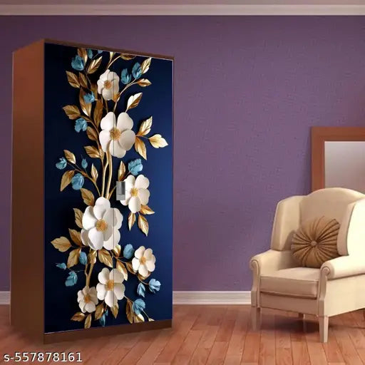 Almirah Wallpaper Sticker for Home | Wall | Bedroom | Living Room | Dining Room | Hall | Office etc. (Size: 34×72)
