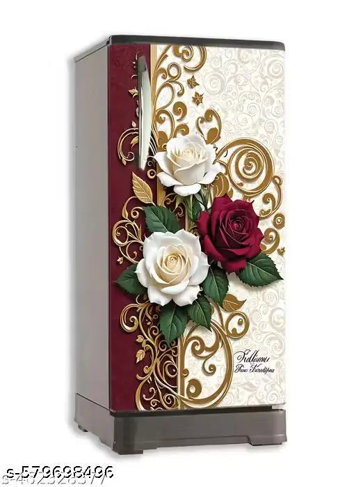 SD PRINTING HUB Fridge Single Door Wallpaper Sticker For Refrigerator (Size 24x49 inch)