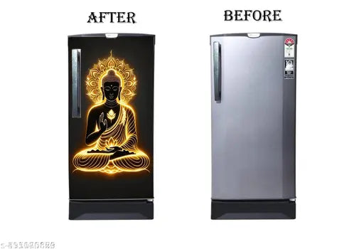 SD PRINTING HUB Fridge Single Door Wallpaper Sticker For Refrigerator (Size 24x49 inch)