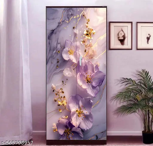 Almirah Wallpaper Sticker for Home | Wall | Bedroom | Living Room | Dining Room | Hall | Office etc. (Size: 34x72)