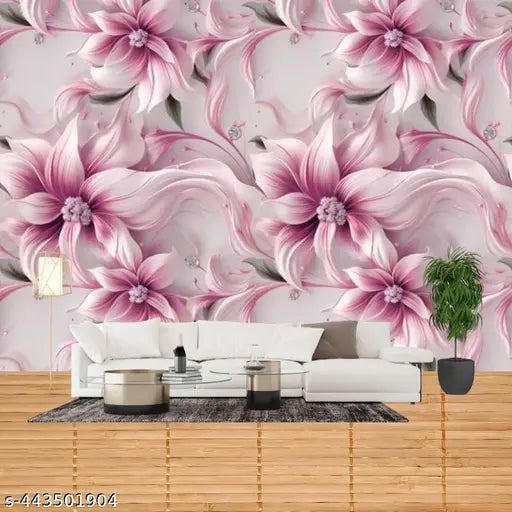 SRK_ Pack of 4Pcs (Size - 105 X 45Cm) Self Adhesive Wallpaper for Living Room Bed Room Kitchen Hall Peel and Stick Vinyl Wallpaper