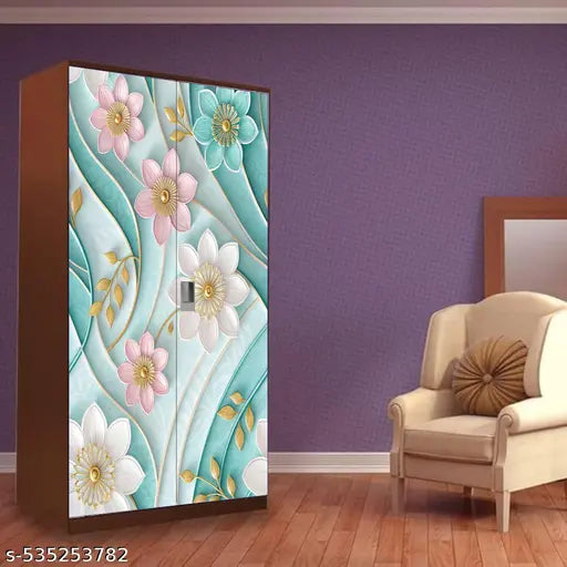 Almirah Wallpaper Sticker for Home | Wall | Bedroom | Living Room | Dining Room | Hall | Office etc. (Size: 34”x72”)
