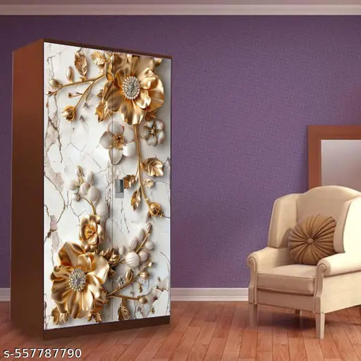 Almirah Wallpaper Sticker for Home | Wall | Bedroom | Living Room | Dining Room | Hall | Office etc. (Size: 34”x72”)