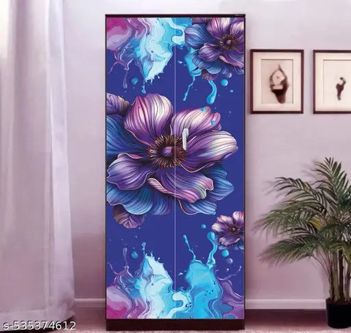 Almirah Wallpaper Sticker for Home | Wall | Bedroom | Living Room | Dining Room | Hall | Office etc. (Size: 34×72″)