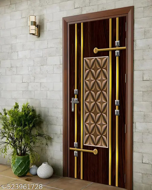 Self Adhesive Door Sticker Wallpaper for Door, Almirah, Table, Ac, Fridge (Size 30x78 inchs)