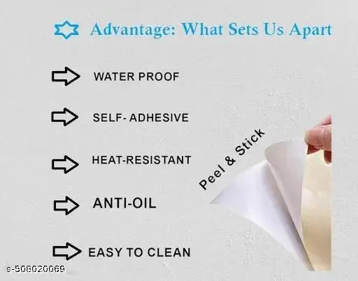 100x40 CM -(pack of 3 roll ) Self Adhesive Wall Stickers For Kitchen Kitchen Wallpaper Waterproof Wall Sticker | Kitchen Shelf Stickers for Home | Kitchen Wall Stickers Oil Proof (Dark 💀💀💀) Wallpaper for Walls of Kitchen | Bedroom & Living Room