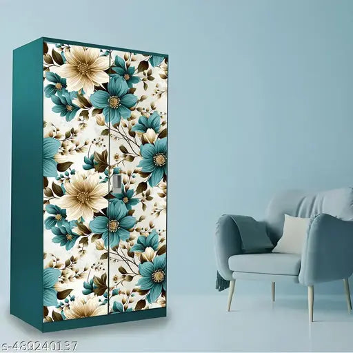 UISS - Self Adhesive Almirah Sticker & Door Stickers Wallpaper Big Size Wardrobe Sticker Wallpaper | Almirah Cover Stickers For Old Almirah Wall Stickers For Almirah, Doors, Furniture, Tables Etc.