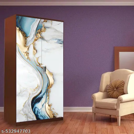 Almirah Wallpaper Sticker for Home | Bedroom | Living Room | Dining Room | Hall | Office etc. (Size: 34”x72”)